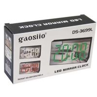 Огледален Настолен Часовник с Термометър и големи LED цифри, снимка 4 - Друга електроника - 45581151