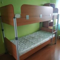 Детско двуетажно легло с матрак 200x90 см., снимка 1 - Спални и легла - 45536214
