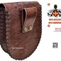 Кожена Средновековна викингска чанта закачаща се за колан, снимка 3 - Аксесоари и консумативи - 45336410