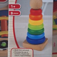дървена детска игра Сглобяема кула на Play tive , снимка 1 - Образователни игри - 45888180