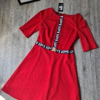 НОВА рокля LOVE в червен цвят на намаление , снимка 1 - Рокли - 45607858