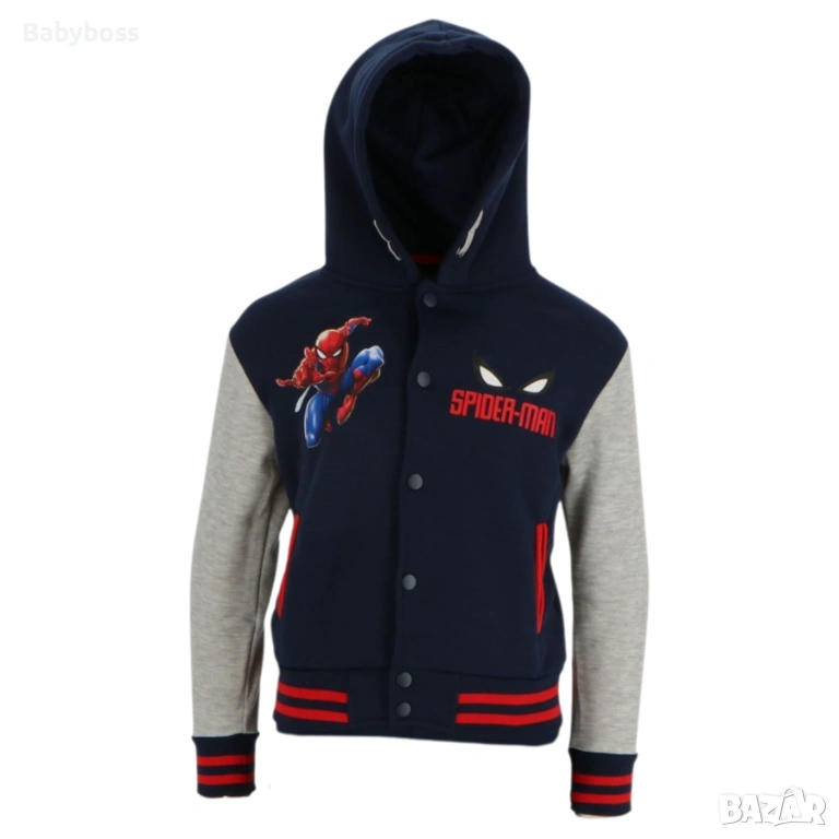 Яке бомбър за момче Спайдърмен, снимка 1
