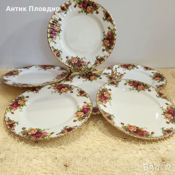 Комплект от 6 чинии 26см Royal Albert Old Country Roses, снимка 1