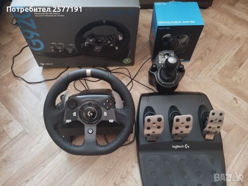 Волан Logitech G920 + shifter , снимка 1