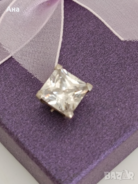 Сребърна висулка с камък ЖС32, снимка 1