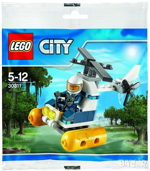 Конструктор Лего - модел LEGO City 30311  - Полицейски хеликоптер, снимка 1