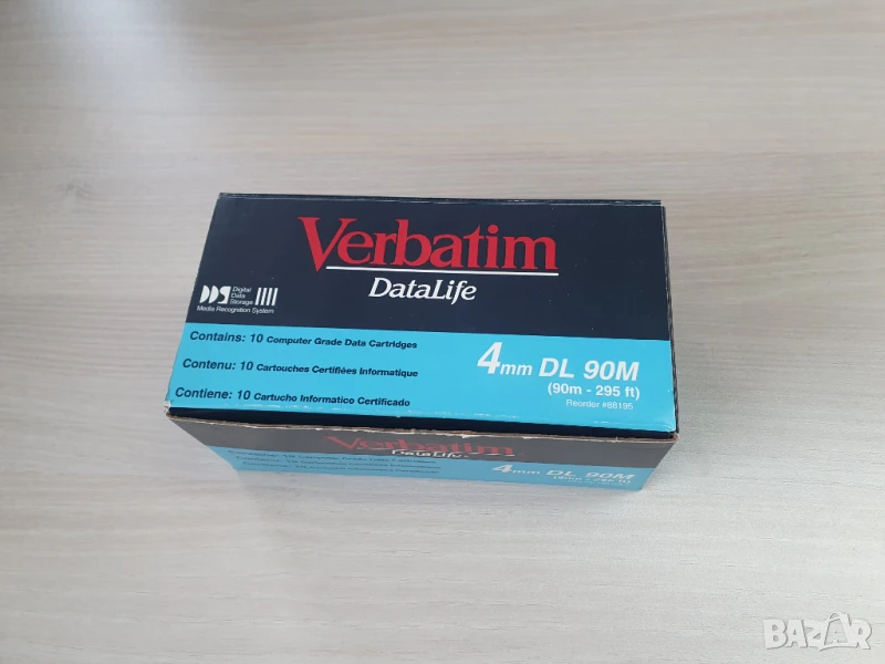 Нови Verbatim 4mm-DL 90M DDS/DAT касети, 2GB, снимка 1