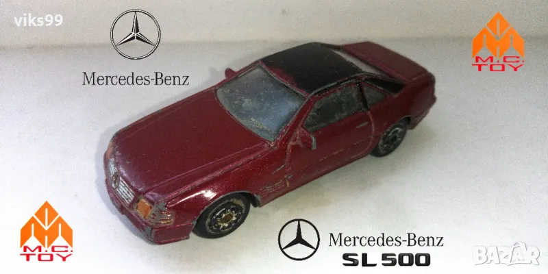 Mercedes Benz 500 SL - MC Toy - Мащаб 1:60, снимка 1