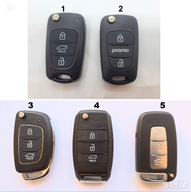 Кутийка за ключ дистанционно за Киа Хюндай, снимка 1