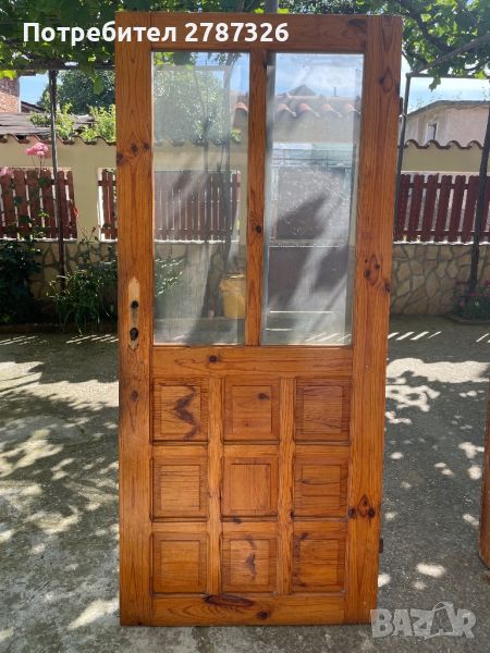 Дървена входна врата, снимка 1
