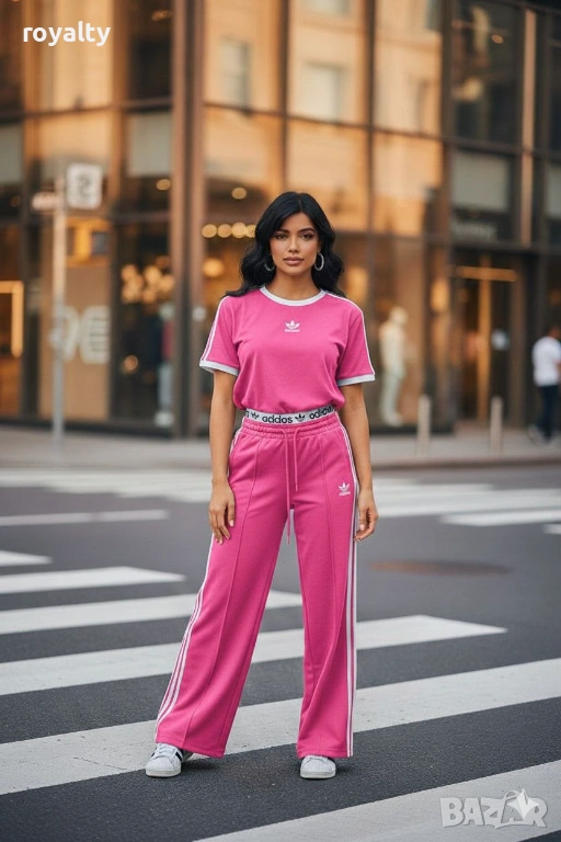 Adidas Розов Дамски Комплект , снимка 1