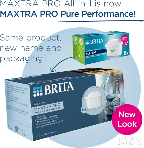 Цени с ДДС ОРИГИНАЛ Brita Maxtra + плюс ФИЛТРИ, кана Марела Аквафор, снимка 1