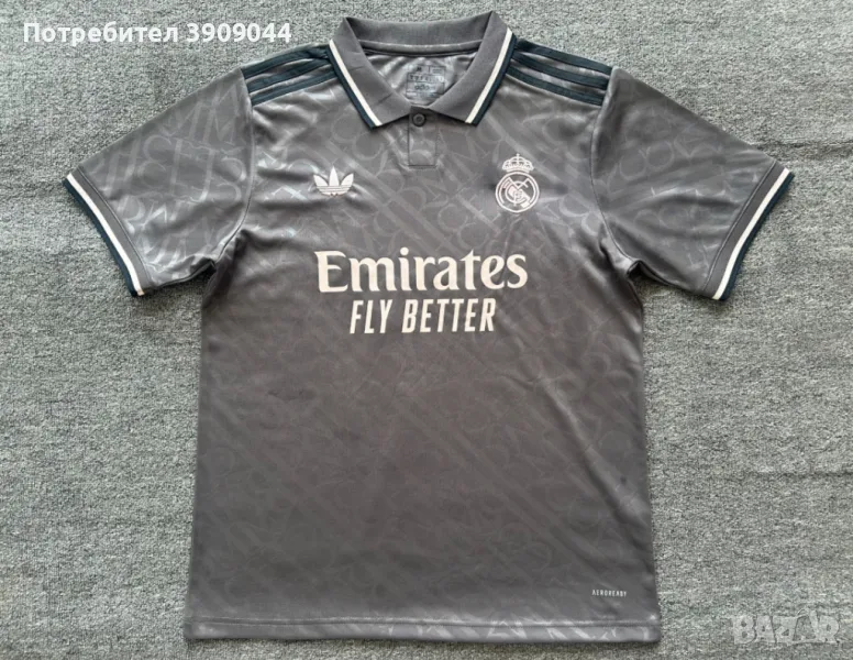 Футболна Тениска Real Madrid 3rd away grey 2024/2025, снимка 1