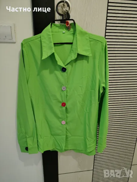 Продавам зелена риза размер Л, снимка 1