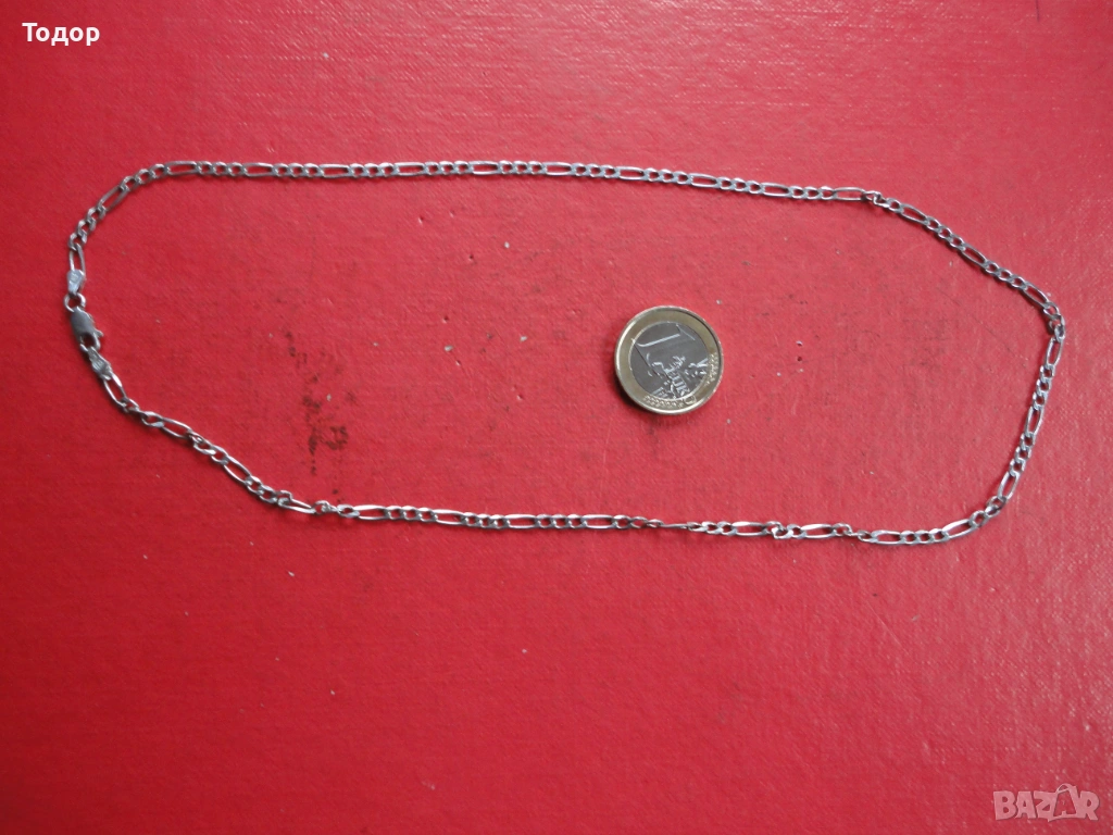 Италианска сребърна верижка 10 , снимка 1
