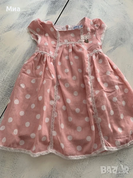 Розова рокличка на бели точки Mayoral, снимка 1