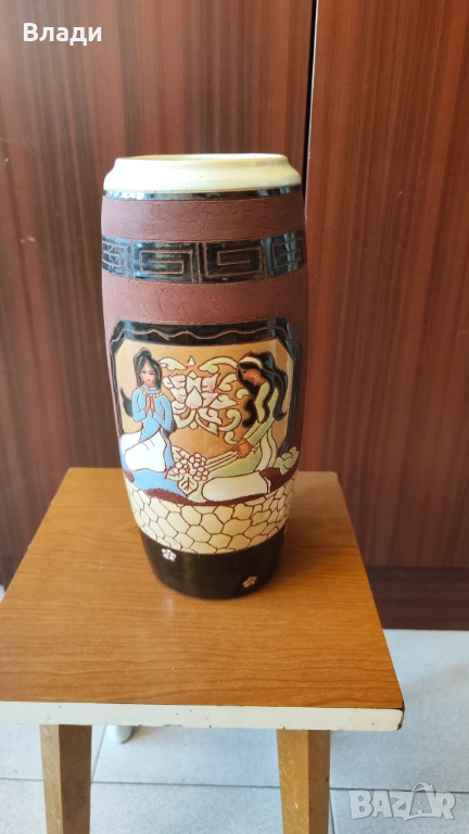 Нова китайска керамична ваза, снимка 1