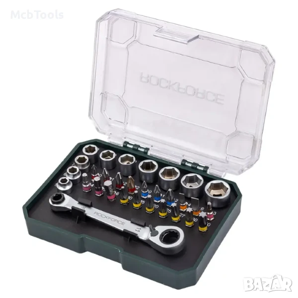 Мини гедоре 31 части 1/4'' RockForce, снимка 1