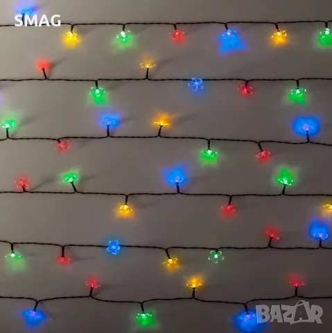 60 соларни LED цветя 5.9m - многоцветни S_1232529, снимка 2 - Соларни лампи - 49928765