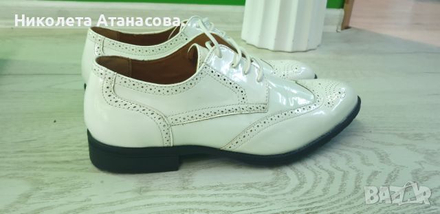 Бели мъжки обувки, снимка 3 - Ежедневни обувки - 45156290