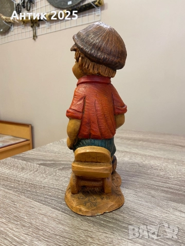 Статуетка от полистоун "Момче на колело", снимка 4 - Антикварни и старинни предмети - 51483137
