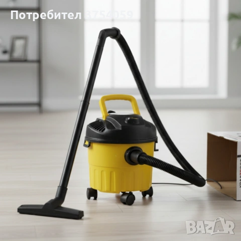 Мощна прахосмукачка за сухо и мокро почистване с 10L контейнер, снимка 2 - Прахосмукачки - 53124953
