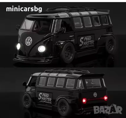 Метални колички: Volkswagen T1 Samba Bus , снимка 2 - Колекции - 50477723