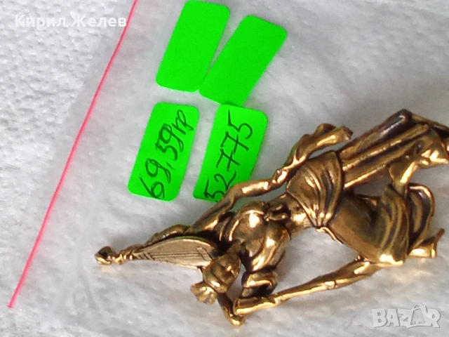 Месингова статуетка фигура 52775, снимка 9 - Антикварни и старинни предмети - 53220512