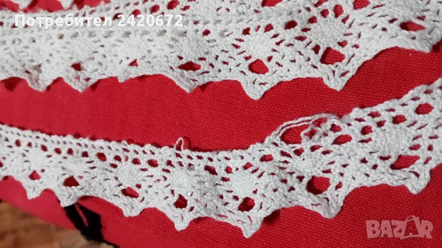 ръчно плетена  дантела за  носия, снимка 1