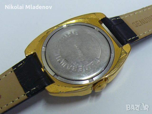 Съветски Позлатен ЧАЙКА/CHAIKA Мъжки ръчен часовник, работещ! С ден/дата, снимка 11 - Мъжки - 53178876