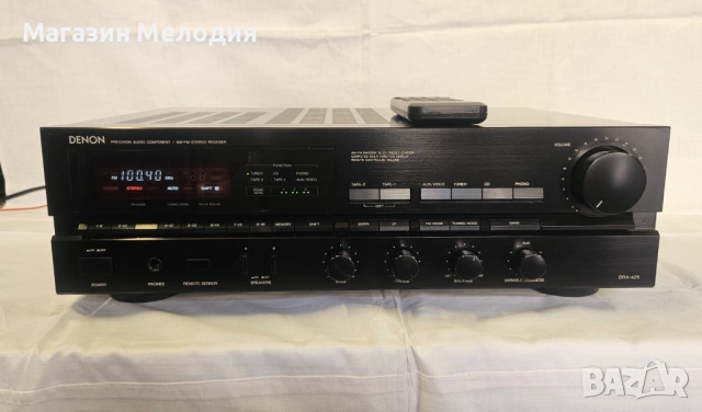 Стерео ресивър Denon DRA-425 – Отлично състояние + Оригинално дистанционно