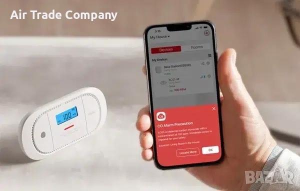 Детектор за въглероден оксид X-Sense XC01-M Link+ Pro CO, снимка 9 - Друга електроника - 51568456