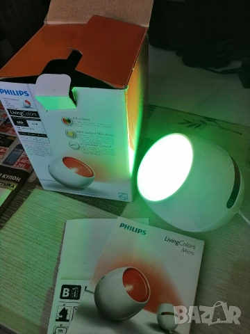 RGB LED лампа PHILIPS LivingColors Micro, снимка 6 - Лед осветление - 52921478