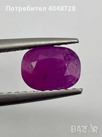 Естествен инвестиционен рубин 2.55ct. - Танзания, снимка 1 - Други - 48976764