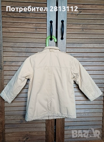 ZARA BABY Детско палтенце/тренчкот/парка в бежов цвят с топъл хастар, снимка 2 - Детски якета и елеци - 52570011