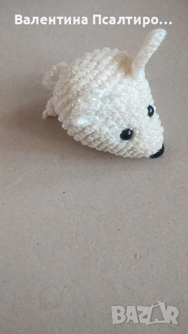 Мишка амигуруми на една кука с блестяща прежда