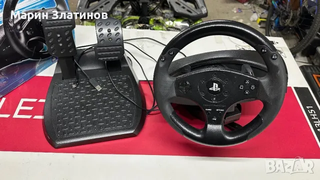 Волан Thrustmaster T80 с педали, снимка 2 - Аксесоари - 49426619