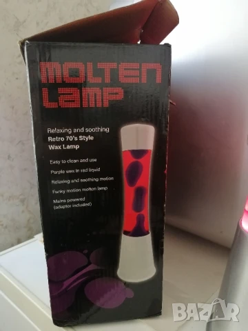 Лава лампа, декоративна лампа с восък, снимка 4 - Настолни лампи - 50836531