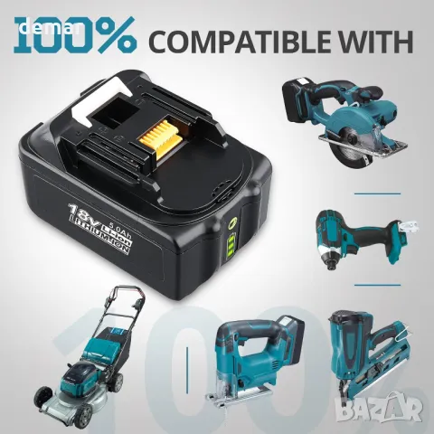 18V 5.5Ah BL1850B батерия Makita Съвместима с BL1850B BL1830 BL1860B BL1860 BL1830B BL1840 BL1820, снимка 4 - Друга електроника - 49086332