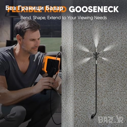 Нов HD ендоскоп камера с двойна леща и 7" екран за автомобил/тръби, снимка 6 - Друга електроника - 51677535