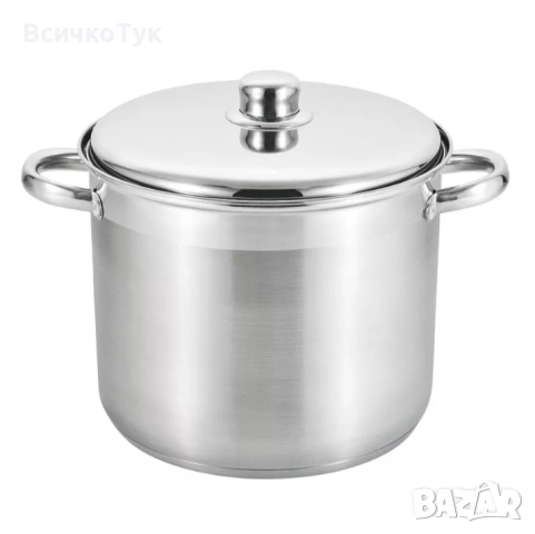 ✨Дълбока тенджера Rosberg R51211B20, 20 см, 5.5 литра, Неръждаема стомана, Капак, Инокс , снимка 2 - Съдове за готвене - 53524509