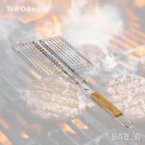 Скара за барбекю за бургери 22.5x20x52см, снимка 5 - Скари - 50292359