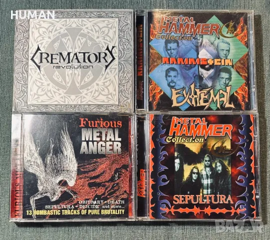 Crematory-Rammstein-Sepultura-Metal Anger, снимка 1 - CD дискове - 47009961