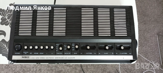 Ретро радио часовник MBO Medel MBO 1800 , снимка 2 - Антикварни и старинни предмети - 50506281