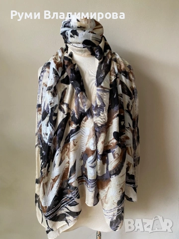 Бежов шал Gerry Weber, снимка 2 - Шалове - 53423351