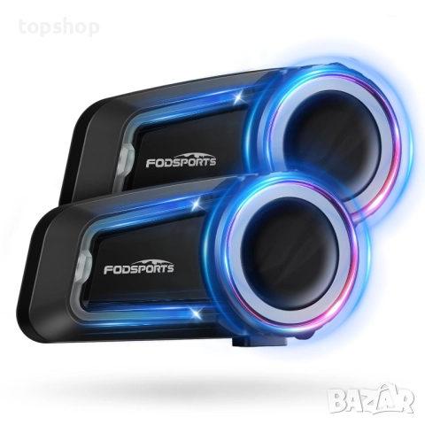 Чисто нови 2 интерком с за 10 човека Fodsports FX7 10 Riders Mesh Bluetooth слушалки за мотоциклет..