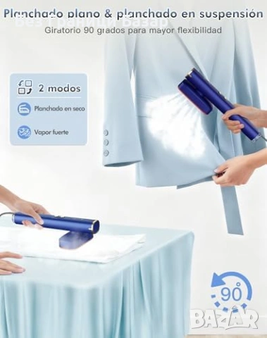 Нова Преносима парна ютия 2 в 1 1200W 120 мл за дрехи пътуване Стиймър, снимка 3 - Ютии - 53890373