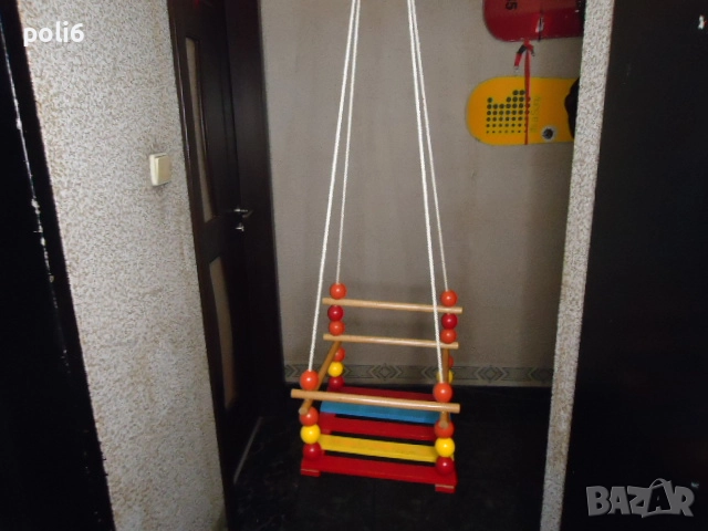 детска дървена люлка ,пластмасова люлка, снимка 3 - Други - 52593951