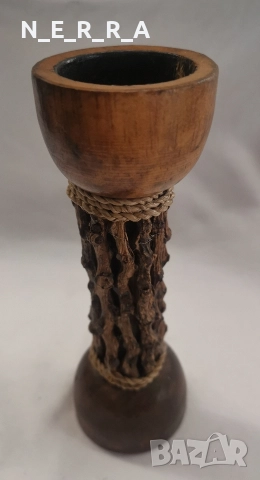 Дървен африкански свещник