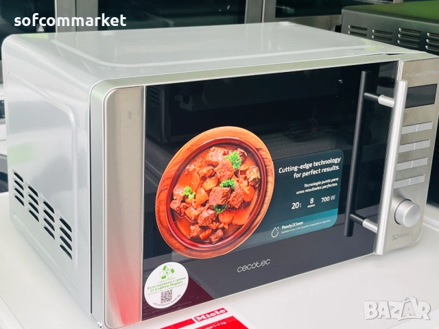 Микровълнова Cecotec ProClean 5010 (Inox) – Чисто нова, с лек транспортен дефект!, снимка 3 - Микровълнови - 53886022